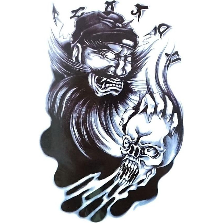 Hình Xăm Dán Quỷ QSA117