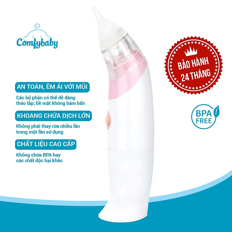 Mua Máy hút mũi Comfybaby CF718 màu hồng Chính hãng Tiết kiệm - Hình ảnh 5
