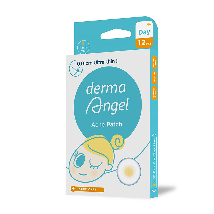 Miếng dán mụn ban ngày Derma Angel (12 miếng/hộp)