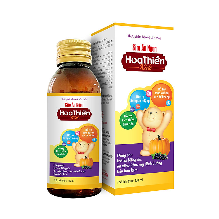 Siro Hoa Thiên Kids hỗ trợ tiêu hóa 120ml Chất lượng Giá rẻ - Hình ảnh 3