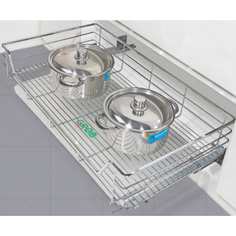 Kệ Đựng Xoong Nồi Inox Nan Vuông Grob - Hàng Chính Hãng