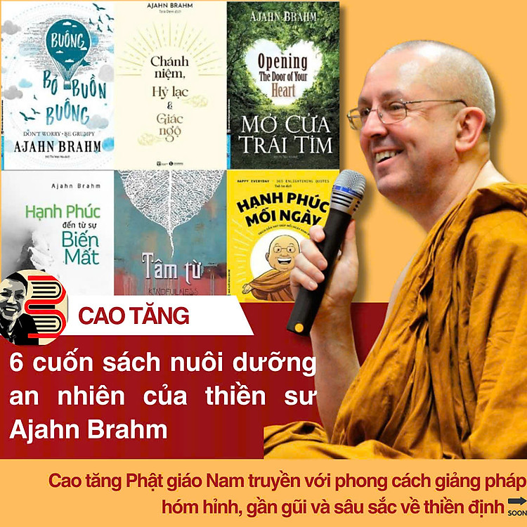(COMBO 6 CUỐN) 6 CUỐN SÁCH NUÔI DƯỠNG AN NHIÊN CỦA AJAHN BRAHM - Ajahn Brahm - First News