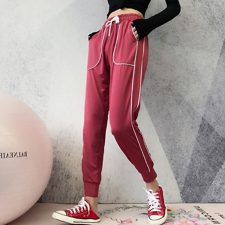 Quần dài Jogger tập gym yoga và chơi thể thao siêu đẹp thoáng khí co giãn 4 chiều QS6
