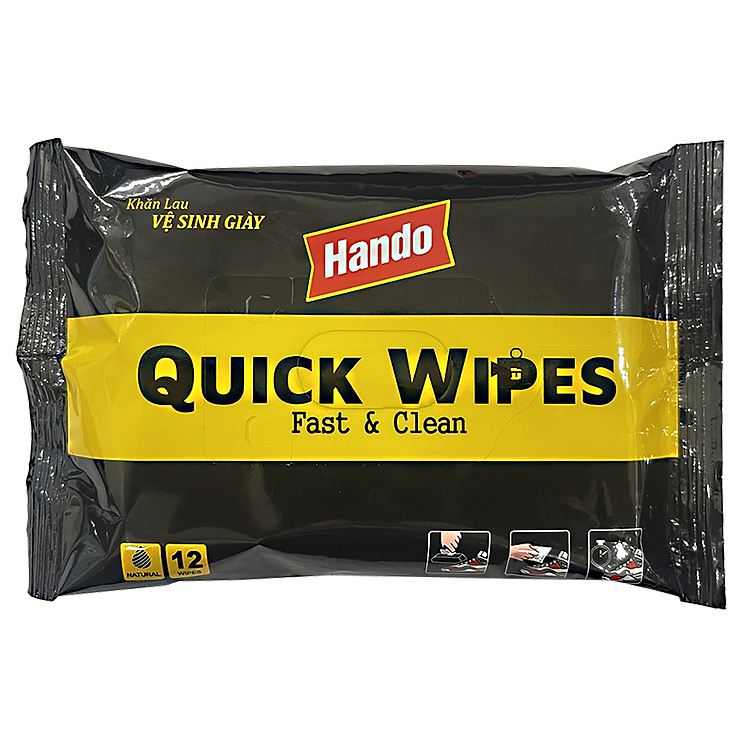 Khăn lau vệ sinh giày Hando 12pcs