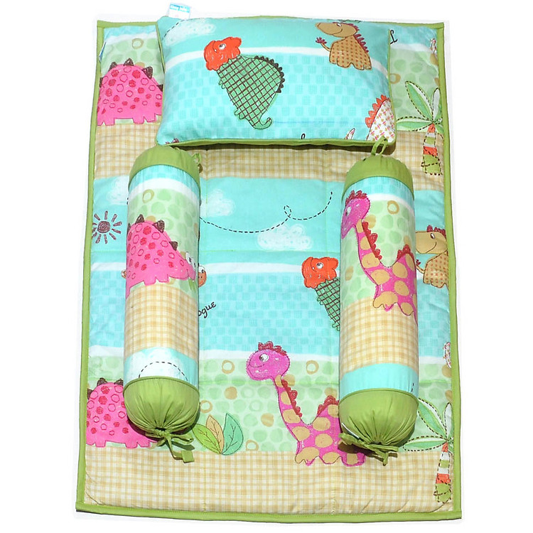 Mua tại Tiki: Bộ Ga Gối Bé Sleep Baby - Khủng Long Chính hãng, giá tốt