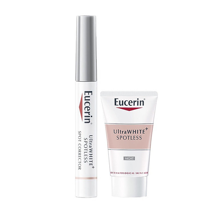 MUA TINH CHẤT GIẢM THÂM EUCERIN ULTRA WHITE TẶNG KEM DƯỠNG TRẮNG DA BAN ĐÊM EUCERIN 20ML