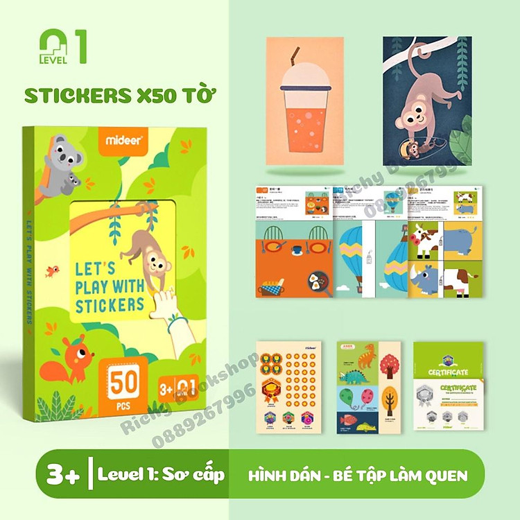 Đồ Chơi Cắt Dán Mideer - Level 1 Chính hãng Ưu đãi - Hình ảnh 3