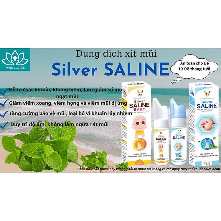 Dung dịch xịt mũi nano bạc Silver SALINE