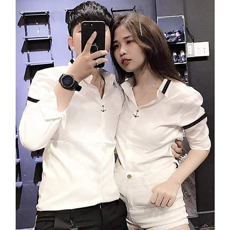 (HOT) ÁO SƠ MI ĐÔI NAM NỮ CAO CẤP HÀNG SHOP (GIÁ 1 ÁO)