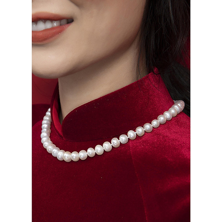 Vòng cổ Ngọc Trai chuỗi ngọc trai nước ngọt thiên nhiên cao cấp DB-3904 Bảo Ngọc Jewelry