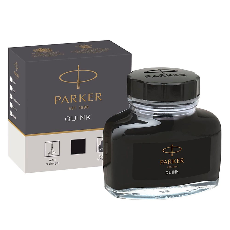 Mực Bút Máy Quink Cao Cấp PARKER - Đen - Ảnh 2