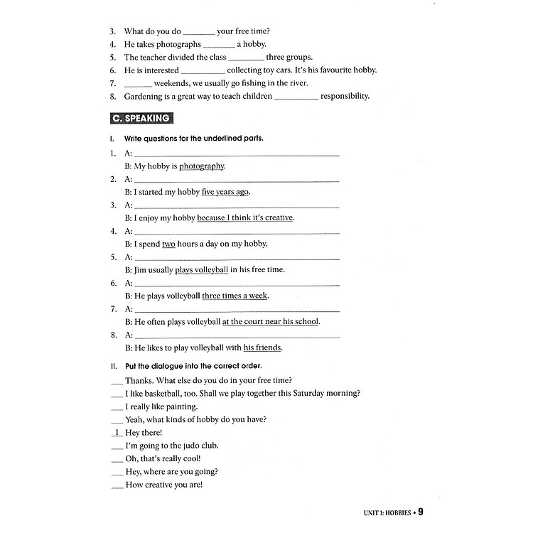 Bài Tập Tiếng Anh 7 - Có Đáp Án - Ảnh 5