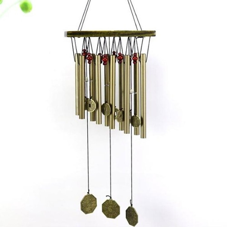 Chuông gió 10 thanh phong thủy may mắn