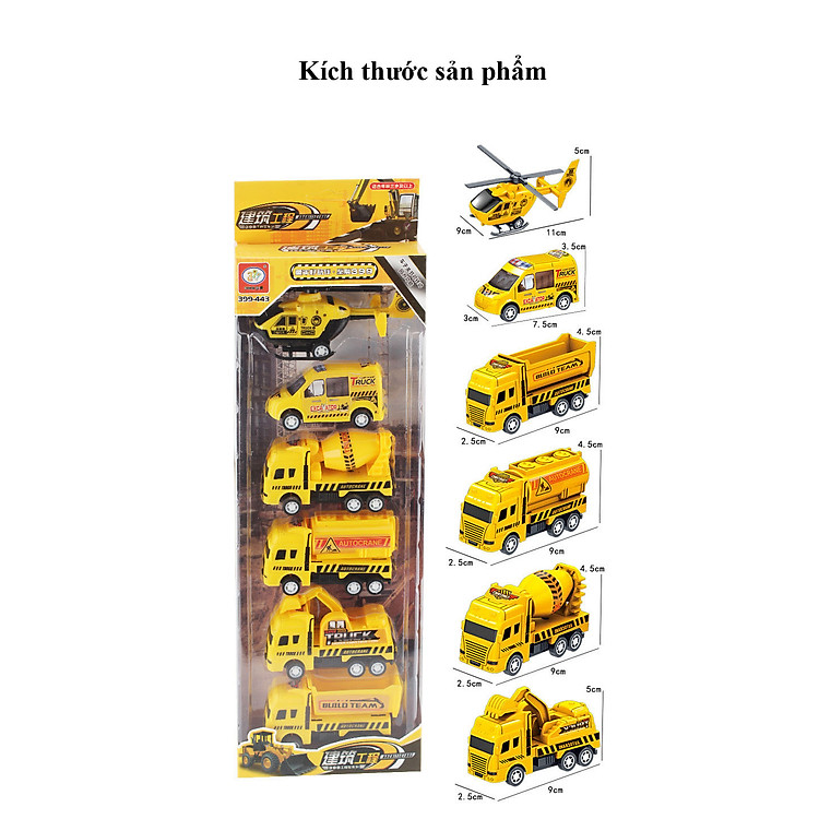 Mua Bộ 6 Xe Đồ Chơi Mô Hình Chính hãng Giá tốt - Hình ảnh 3