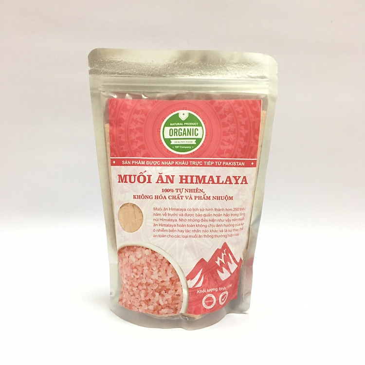 Muối Hồng Himalaya Nhập Khẩu Pakistan Loại Mịn (Túi 1kg)