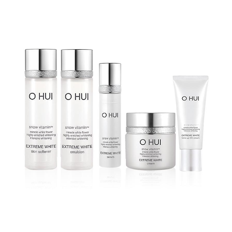 Bộ dưỡng trắng 5 bước OHUI Extreme White Gimmick