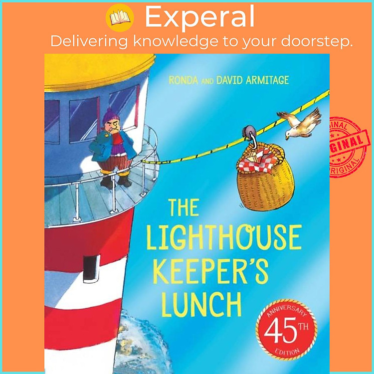 Sách - The Lighthouse Keeper's Lunch (45th anniversary ed ition) by David Armitage (UK edition, paperback)