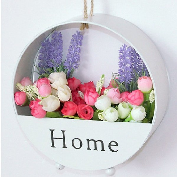 Giỏ hoa Treo tường chữ Home độc đáo