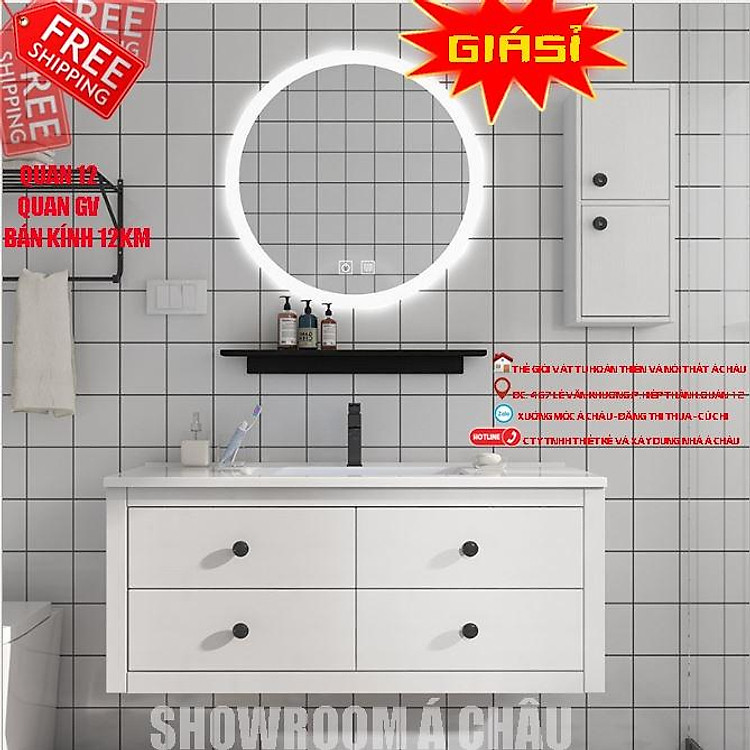 Tủ lavabo,tủ nhà tắm bằng chất liệu nhựa pvc picomat cao cấp sơn 2k bảo hành 5 năm