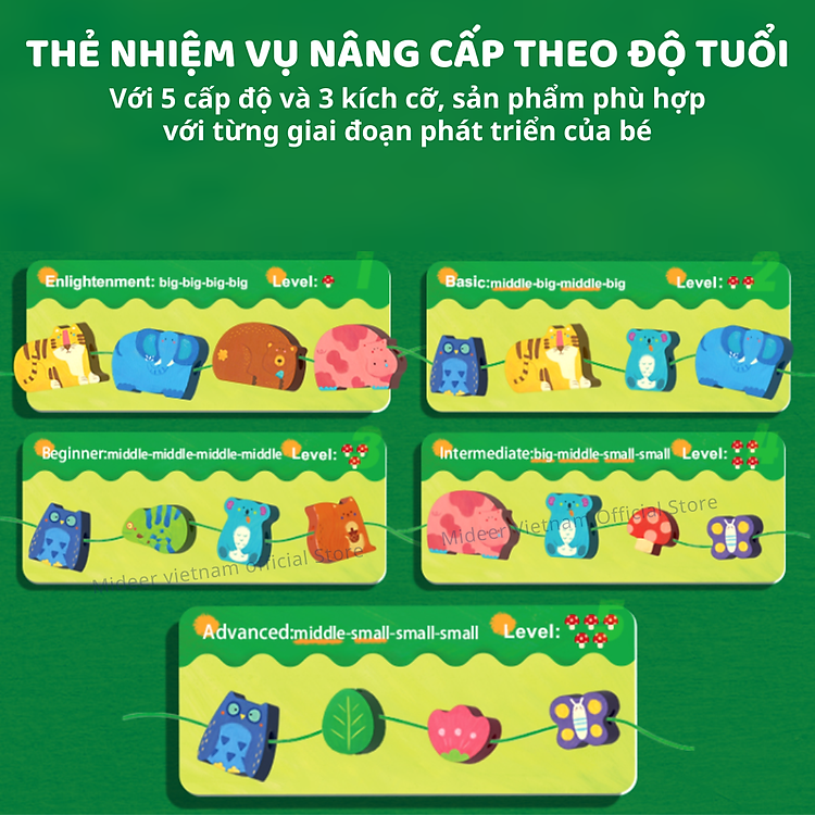 Hạt Luồn Montessori Mideer cho Bé Chính hãng Tiết kiệm - Hình ảnh 5