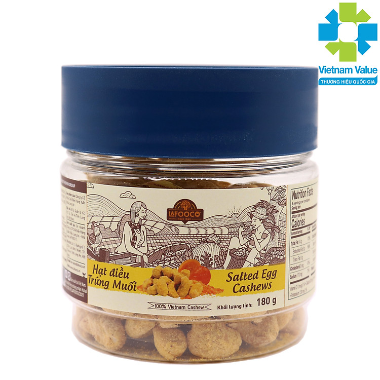 Hạt điều trứng muối Salted Egg Cashew 200g Lafooco