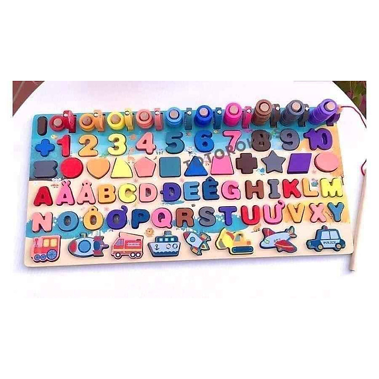 Mua Đồ Chơi Gỗ Montessori 6in1 Giáo Dục Chính hãng Giá rẻ - Hình ảnh 5