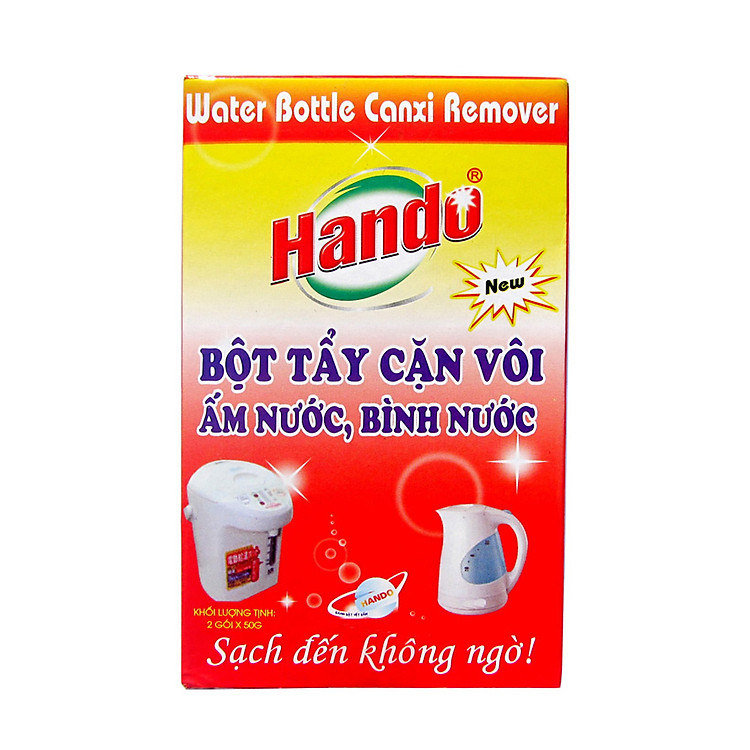 Tẩy cặn canxi ấm đun nước, cây nước, bình nước nóng lạnh