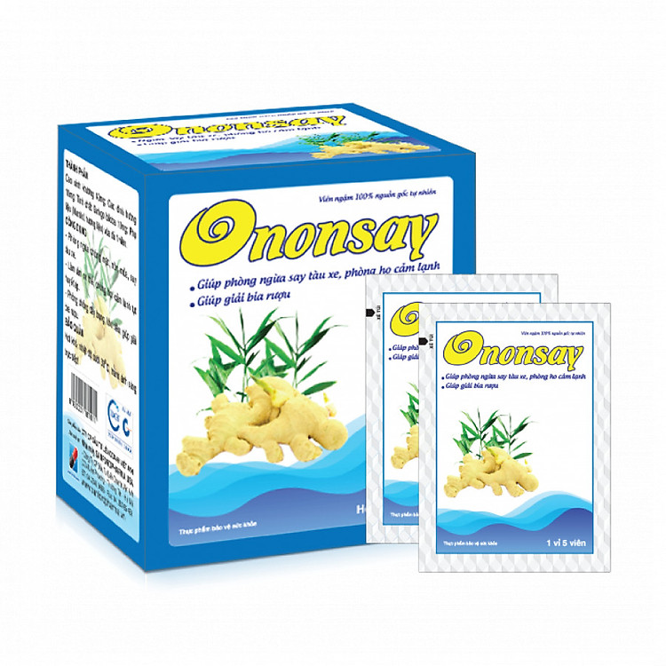 Thực phẩm chức năng Ononsay- Chống say tàu xe bằng thảo dược