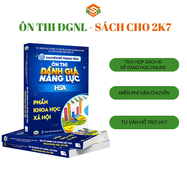 Sách ôn thi đánh giá năng lực Hà Nội (Định tính + Định Lượng + Khoa Học Xã Hội) - Ảnh 3