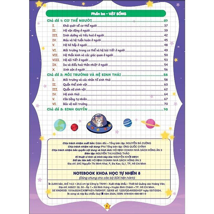 Notebook Khoa Học Tự Nhiên Lớp 8 - Ảnh 3
