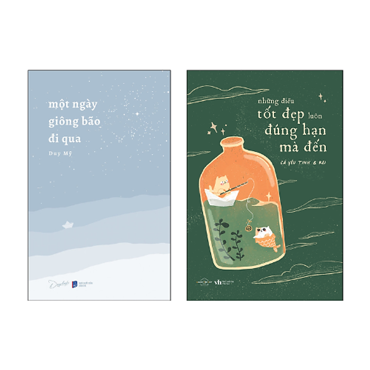 Combo 2 cuốn Tản Văn: Một Ngày Giông Bão Đi Qua + Những Điều Tốt Đẹp Luôn Đúng Hạn Mà Đến