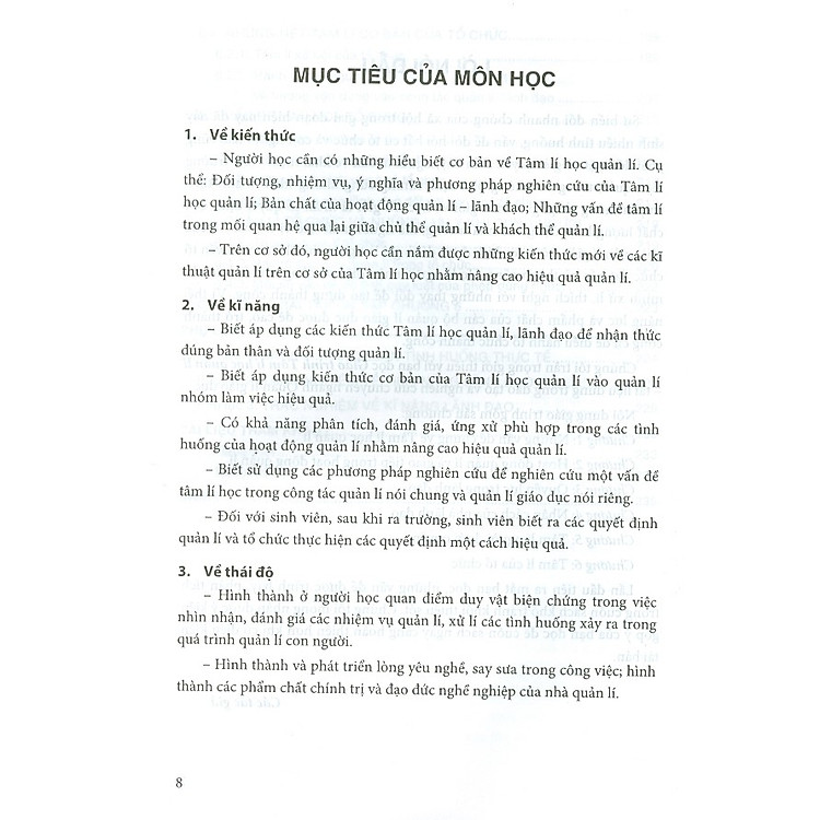 Giáo Trình Tâm Lý Học Quản Lý - Ảnh 6