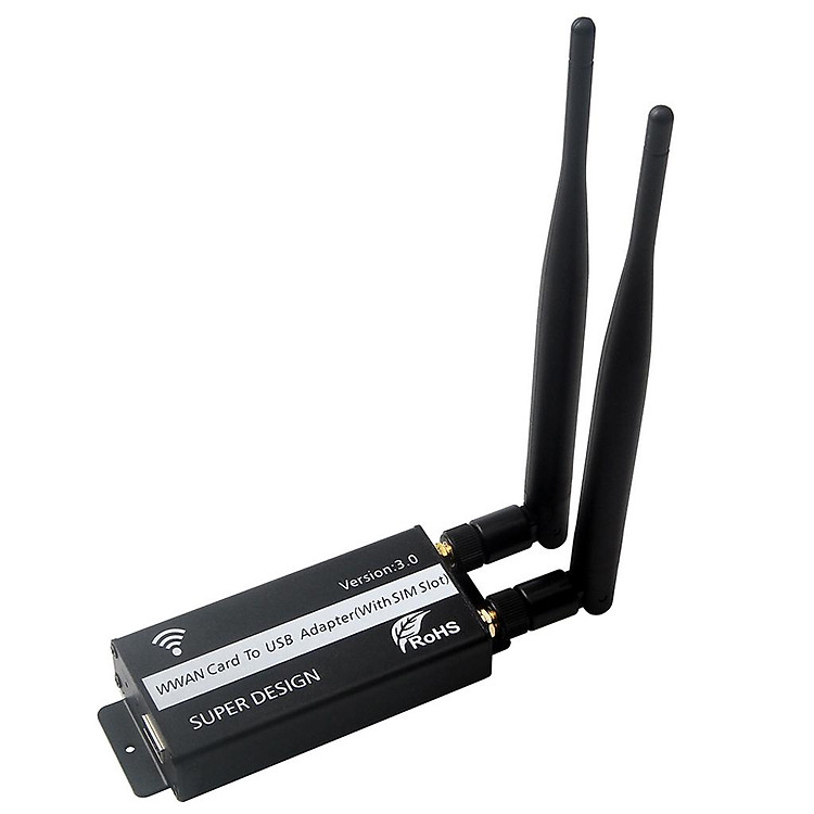 Wireless WWAN to USB 3.0 Riser SIM Card Slot LTE 3G/4G Module Adapter