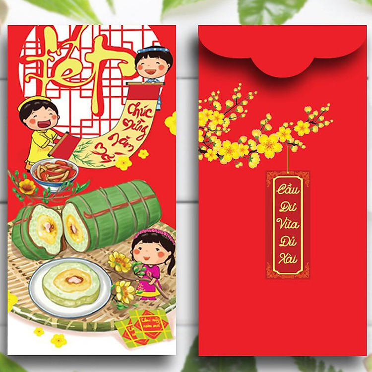 Bao Lì Xì - Hương Vị Tết Mẫu 1 (Bộ 10 Cái)