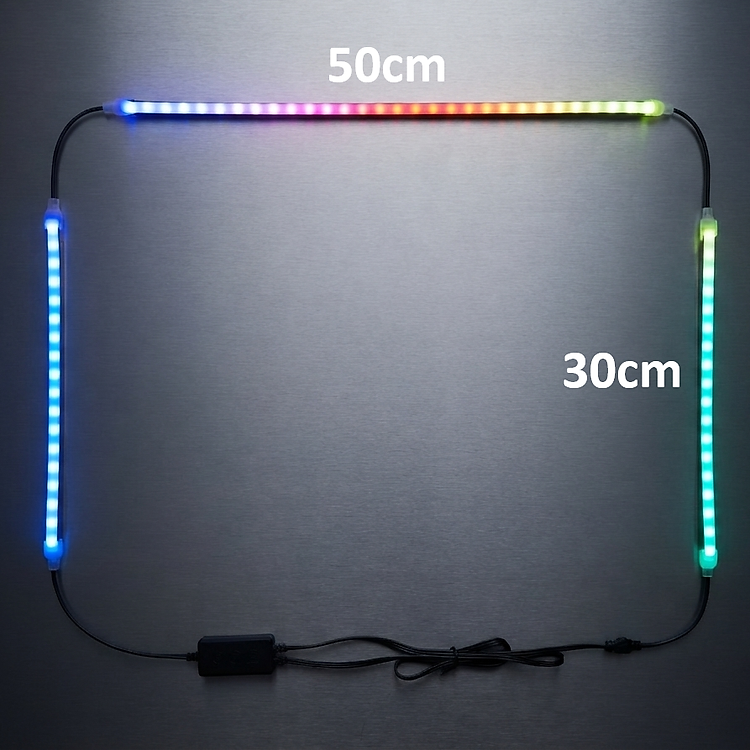Đèn Led RGB SyncLight cho máy tính Hiệu Ứng Ánh Sáng Đồng Bộ Theo Màn Hình Cực Đẹp điều khiển qua app máy tính - HÀNG NHẬP KHẨU