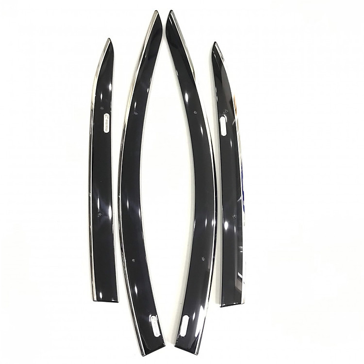 Bộ vè che mưa cao cấp viền INOX dành cho xe Mazda 2