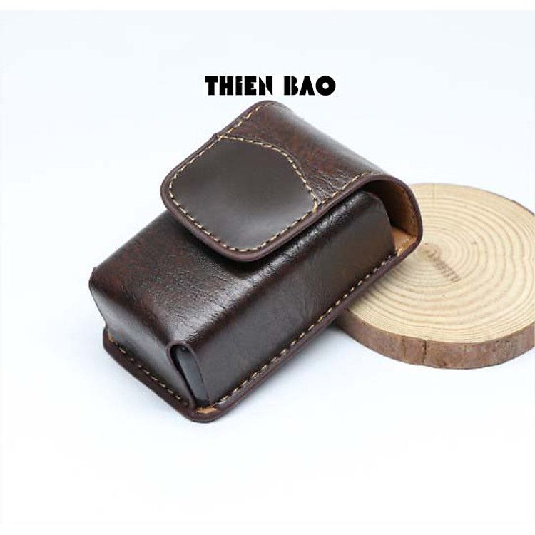 Bao da có đai đeo hông BD99 chuyên dùng để đựng kính lão thị, viễn thị gấp gọn KT 8*4*3CM làm thủ công HANDMADE bằng tay chắc chắn