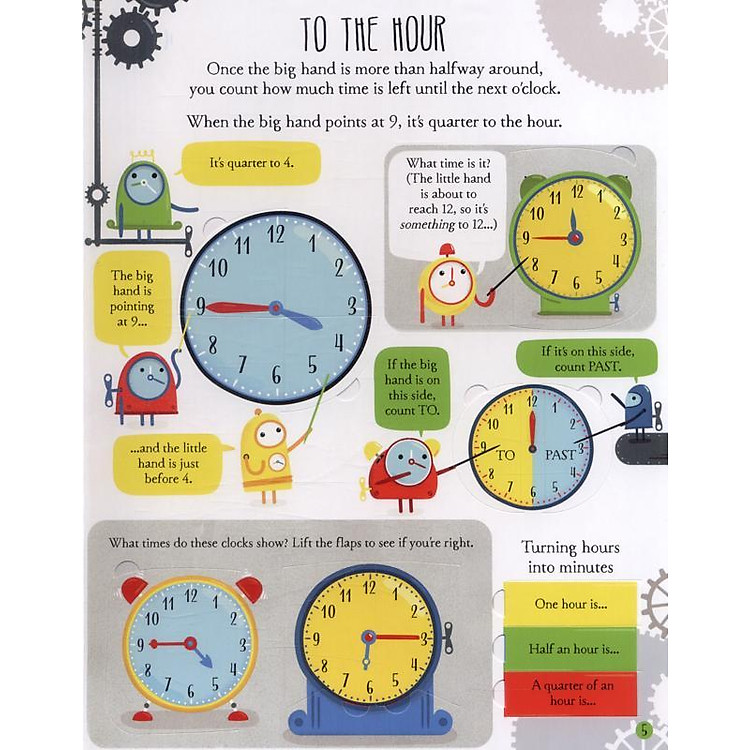Usborne Lift-the-Flap Telling the Time - Ảnh 6