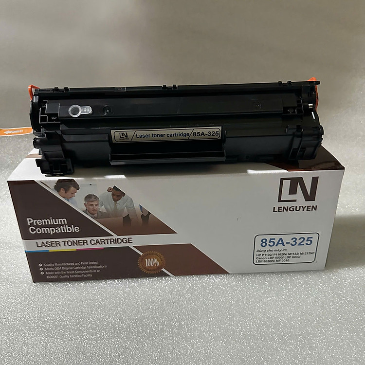 Hộp mực 85A 325 LN (CE285A CRG 325) dùng cho máy in Hp P1102, M1212NF, M1132 Canon LBP 6030, 6030W, 6000, MF3010 hàng chính hãng
