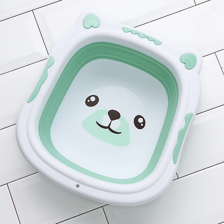 Chậu Rửa Mặt Gấp Gọn Hình Cún Cho Bé Yêu - Tặng 1 món quà cho bé