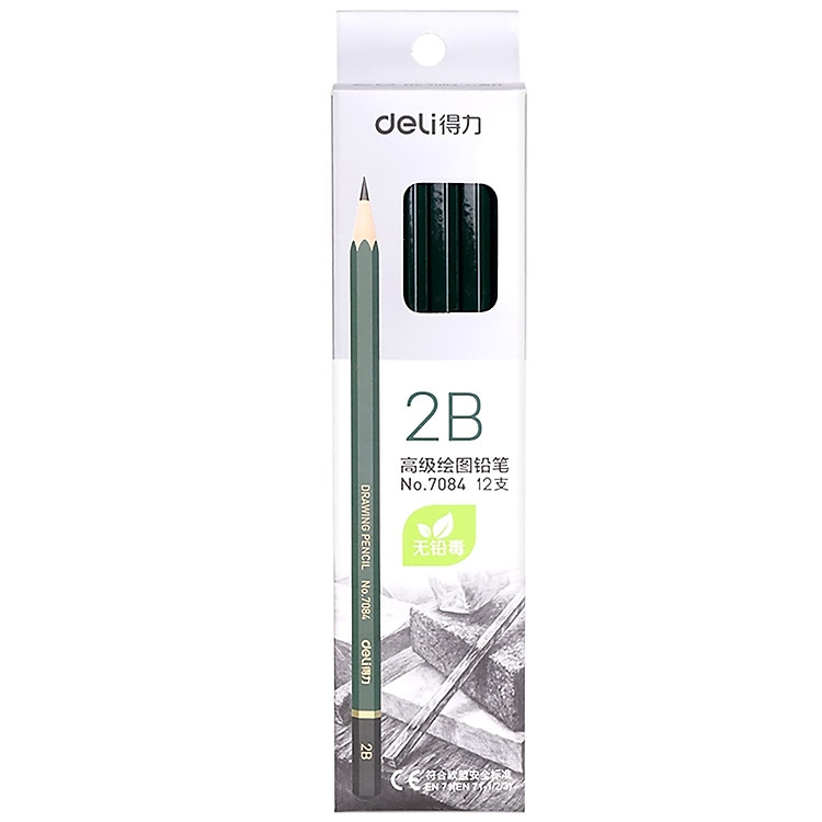 Bút chì 2B Deli (12 cây) - Ảnh 4