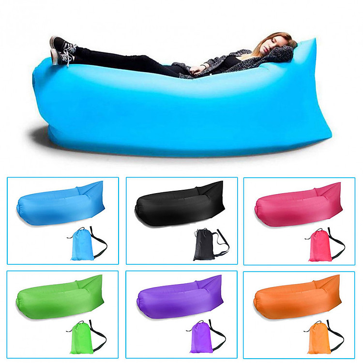 185x75x50CM Inflatable Hangout Camping Laybag Sleeping Bed Sofa Lazy Chair