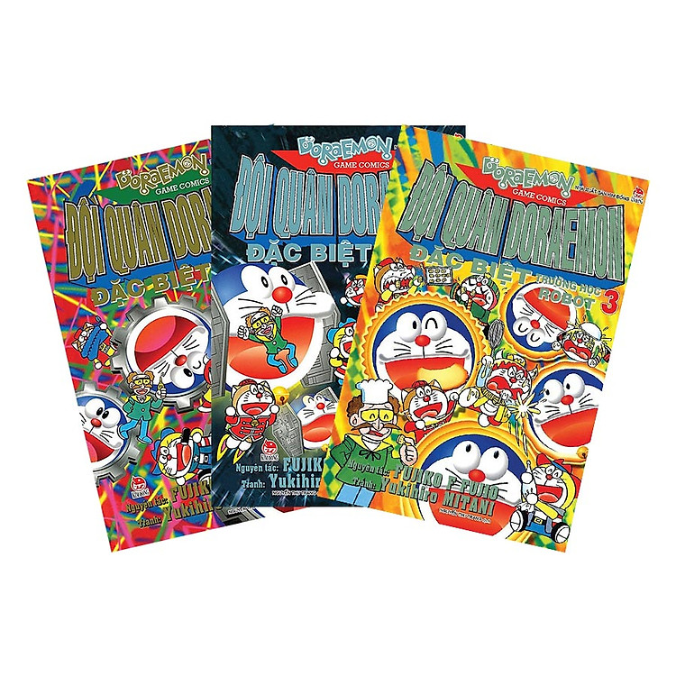 Combo Đội Quân Doraemon Đặc Biệt - Trường Học Robot (3 Tập) - Tái Bản 2019