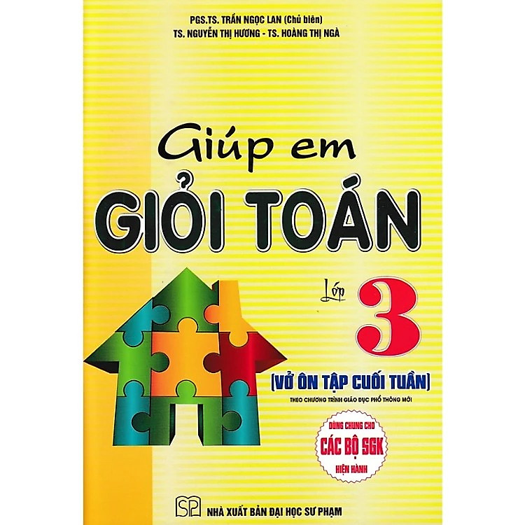 Sách - Giúp Em Giỏi Toán Lớp 3 - Vở Ôn Tập Cuối Tuần - Dùng Chung Cho Các Bộ SGK Hiện Hành - Hồng Ân