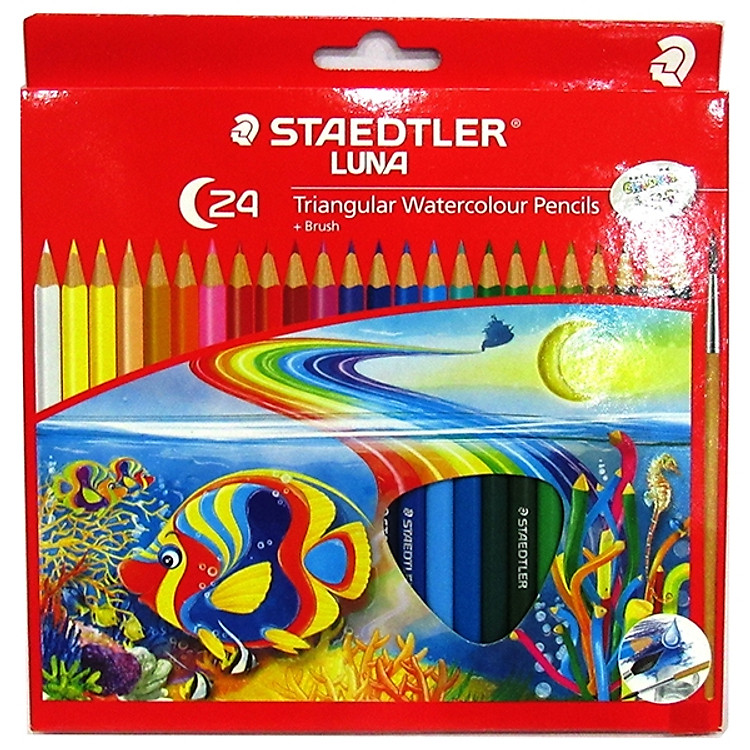 Chì Màu Nước 24 Màu - Staedtler Luna 138 10 C24