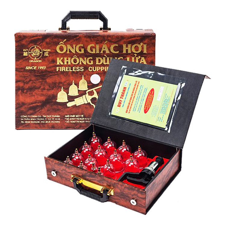 Bộ Giác Hơi Không Dùng Lửa Duy Thành Ygh01 (17 Ống)