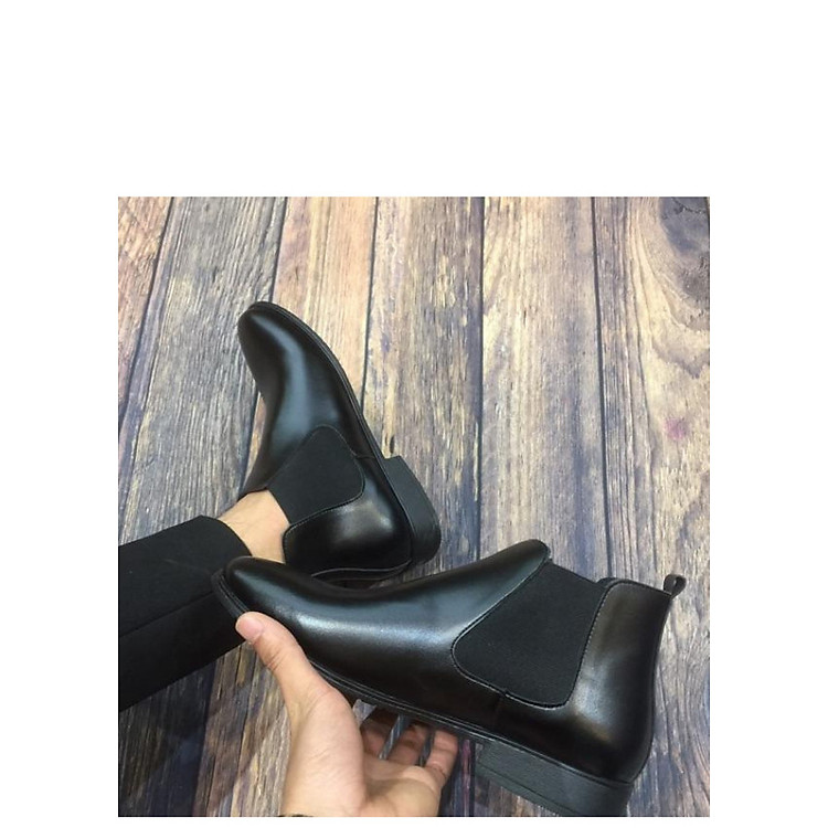 Giầy tăng chiều cao chelsea boot nam da bò cao cấp