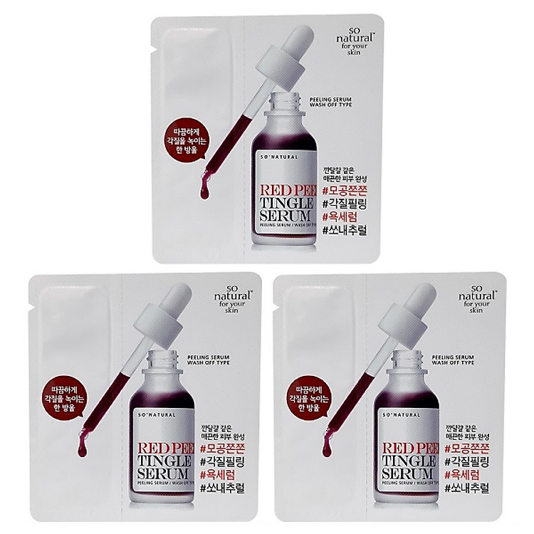 Bộ 3 Tinh Chất RED PEEL Tingle Serum Tái Tạo Và Phục Hồi Da