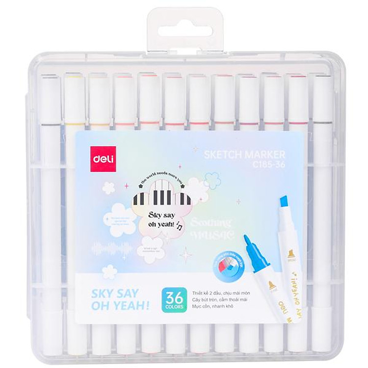 Hộp Bút Deli Sketch Marker 36 Màu