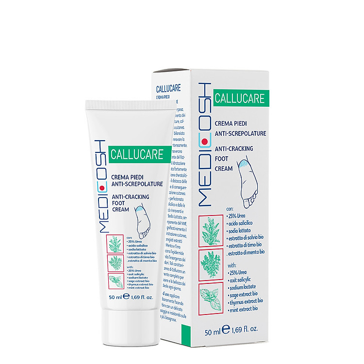 Kem Hỗ Trợ Trị Nứt Gót Chân Medicosh Callucare Của Italy Giúp Giảm Tình Trạng Gót Chân Nứt Cước & Chai Sạn